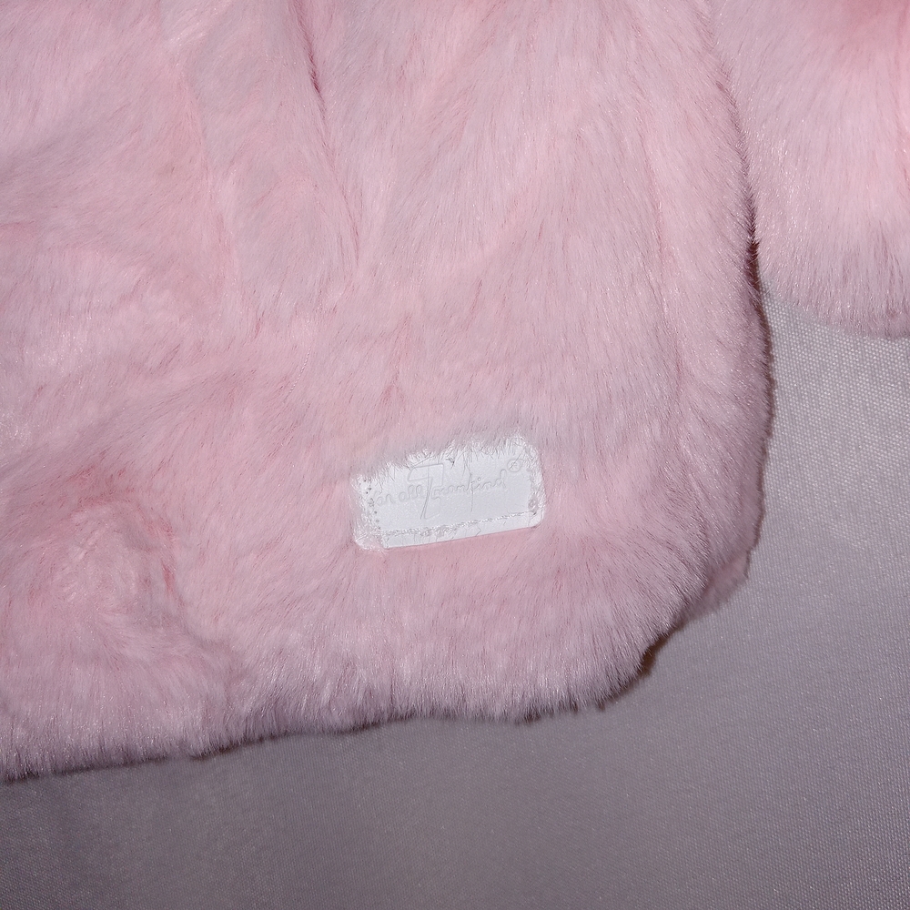 7 For All Mankind Pink Faux Fur Kids Jacket Size 18mo Cute Cozy Soft❤️ - Picture 2 of 10
